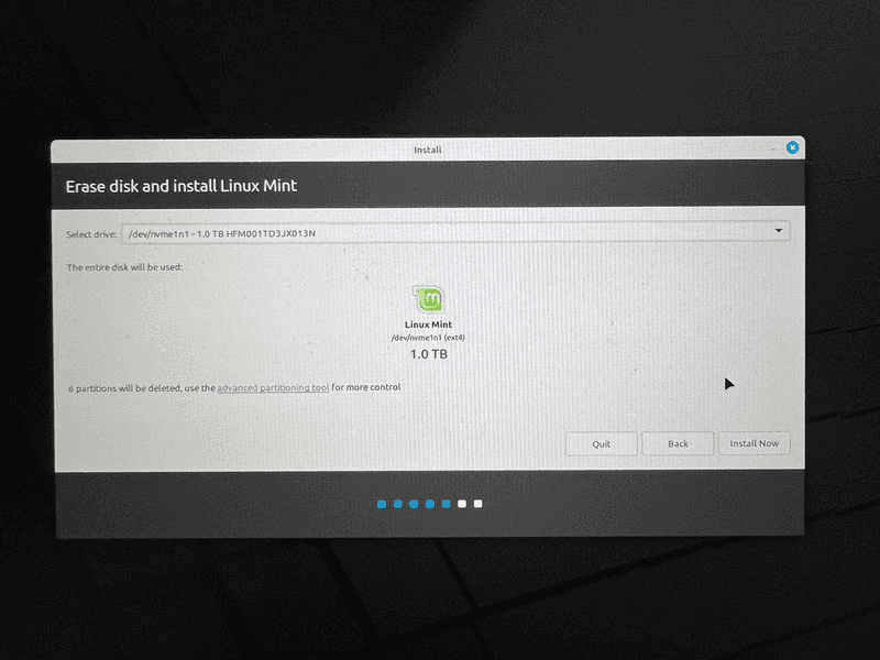 Erase Disk